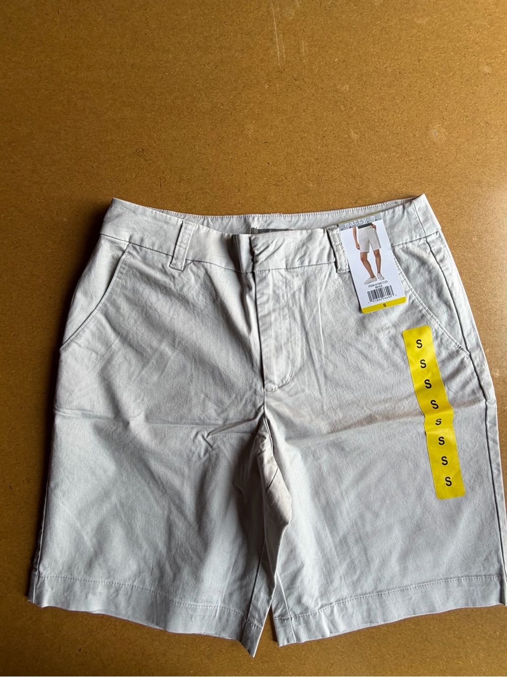 Matty M NEW Women's Beige Bermuda Style Short Size S